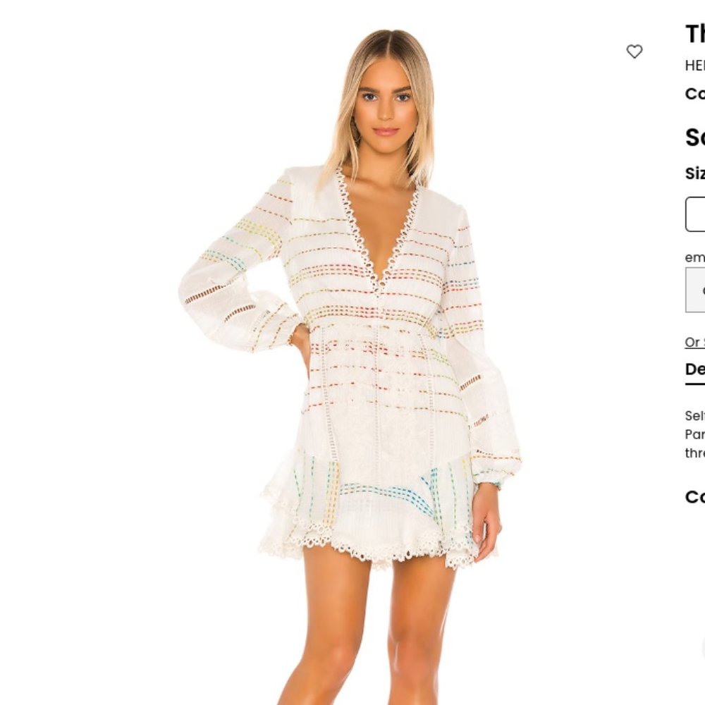 Hemant + Nandita Thea Mini Dress Size M NWT